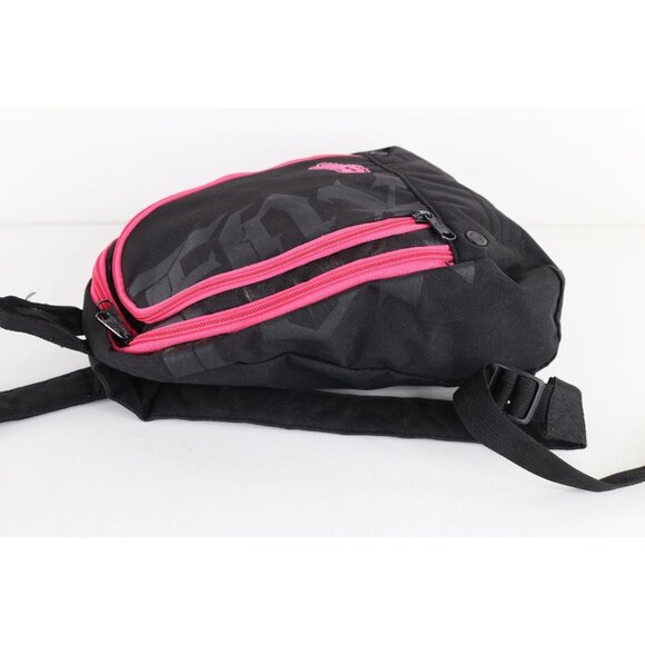 Vintage Y2K Fox Racing Spell Out Tribal Motocross Mini Backpack Book Bag Black main image 5